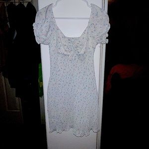Light blue floral dress